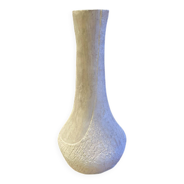 Powder pink brutalist vase