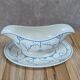 Antique Boch sauce boat with blue decoration – chic country charm