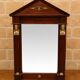 Empire mirror with triangular pediment, 19th century