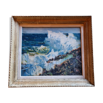 Oil on canvas signed R Jannot 70s