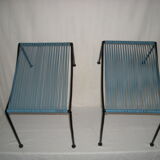 Pair of footrests scoubidou from the 50s