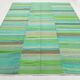 7x9 Shades Of Green Vintage Kilim Rug, 213x281Cm