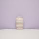 Vintage striped white geometric west germany vase scheurich