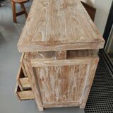 Commode en bois cérusé