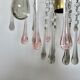 Crystal chandelier "water drop" in Murano glass, Italy