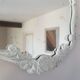 Mirror floral decoration patinated gray 38€