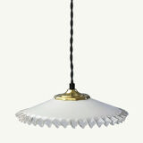 Opaline hanging lamp