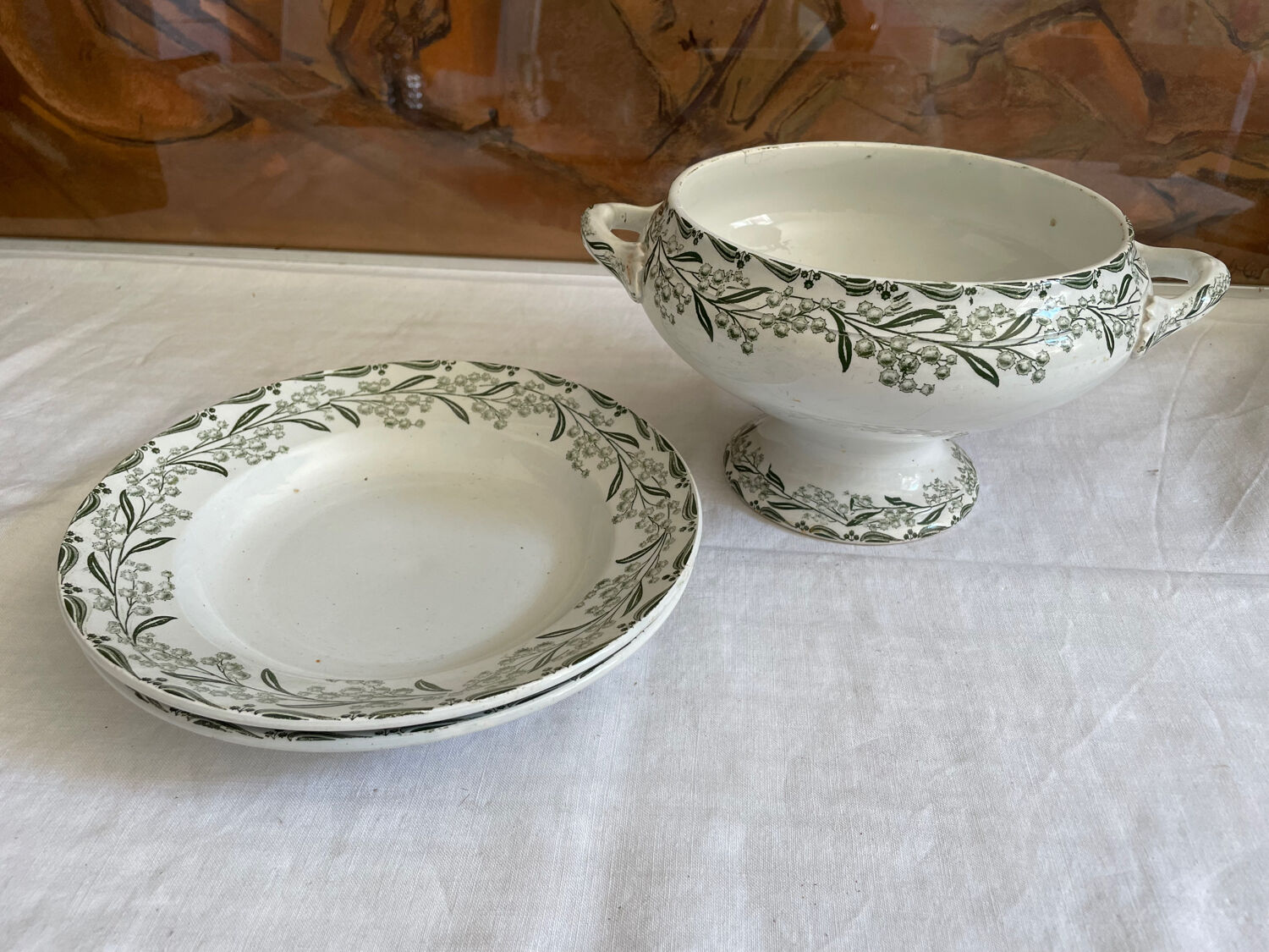 Vegetable and flat plates Mimosa Saint Amand & Hamage