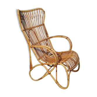 Wicker armchair