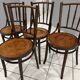 Set of 4 bentwood bistro chairs from the 1930s