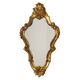 Vintage Baroque-Style Crested Mirror, Classic Gold, France, 62 cm