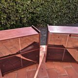 Glass bookcase by D. Rozaffy – 1960