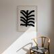 Abstract black lines giclee print, 50x70cm