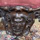 Fauteuil en acajou 19ème richement sculpté de style baroque