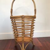 Umbrella holder In rattan 1950 1960