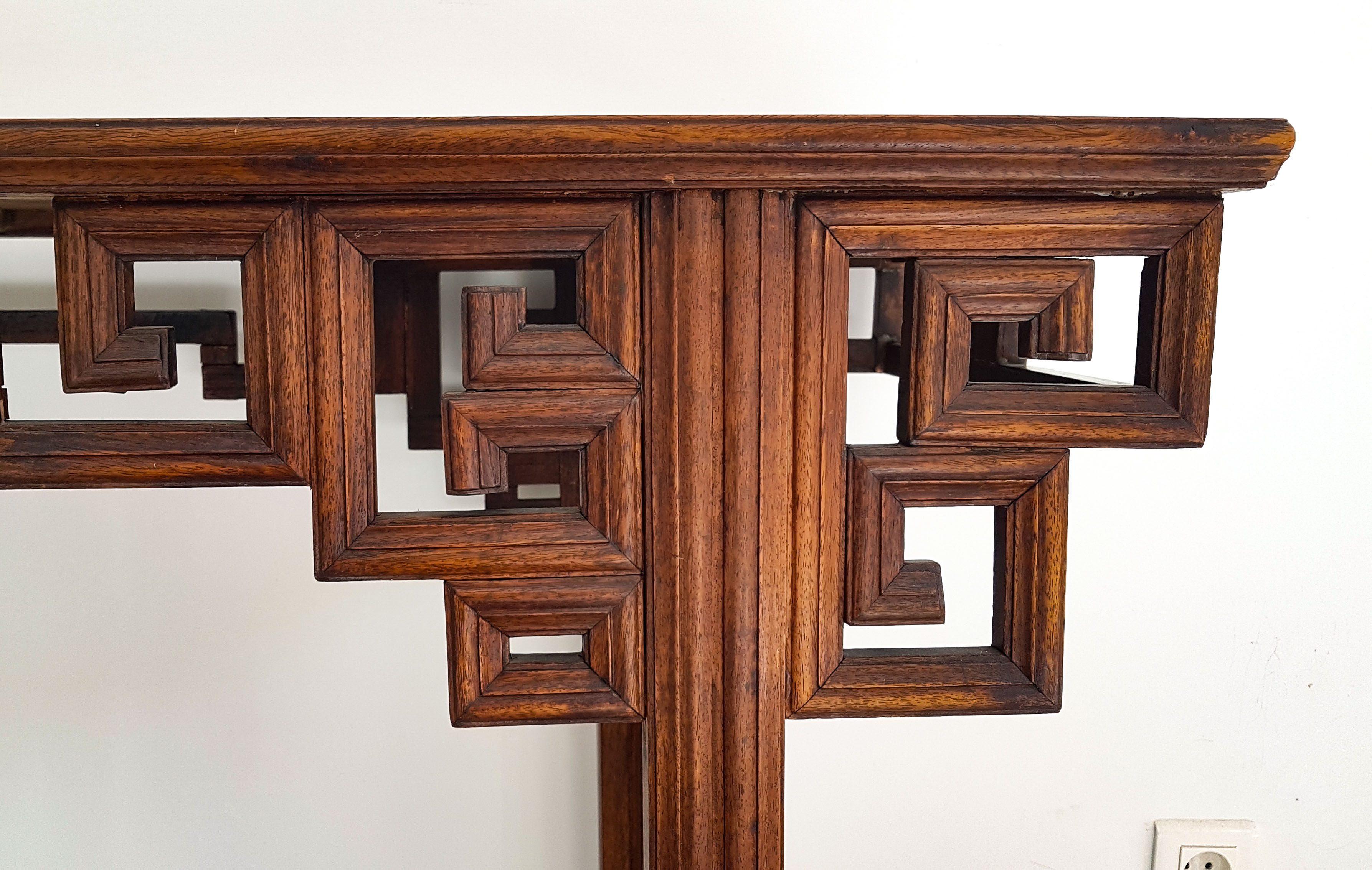 Exotic Asian wood console China 19th