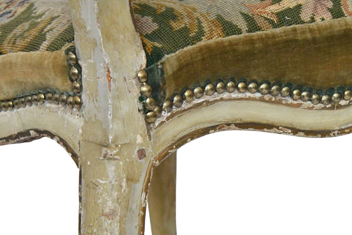 Louis XV period chair stamped by Claude-François DROUILLY