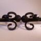 Pair of sconces in wrought iron