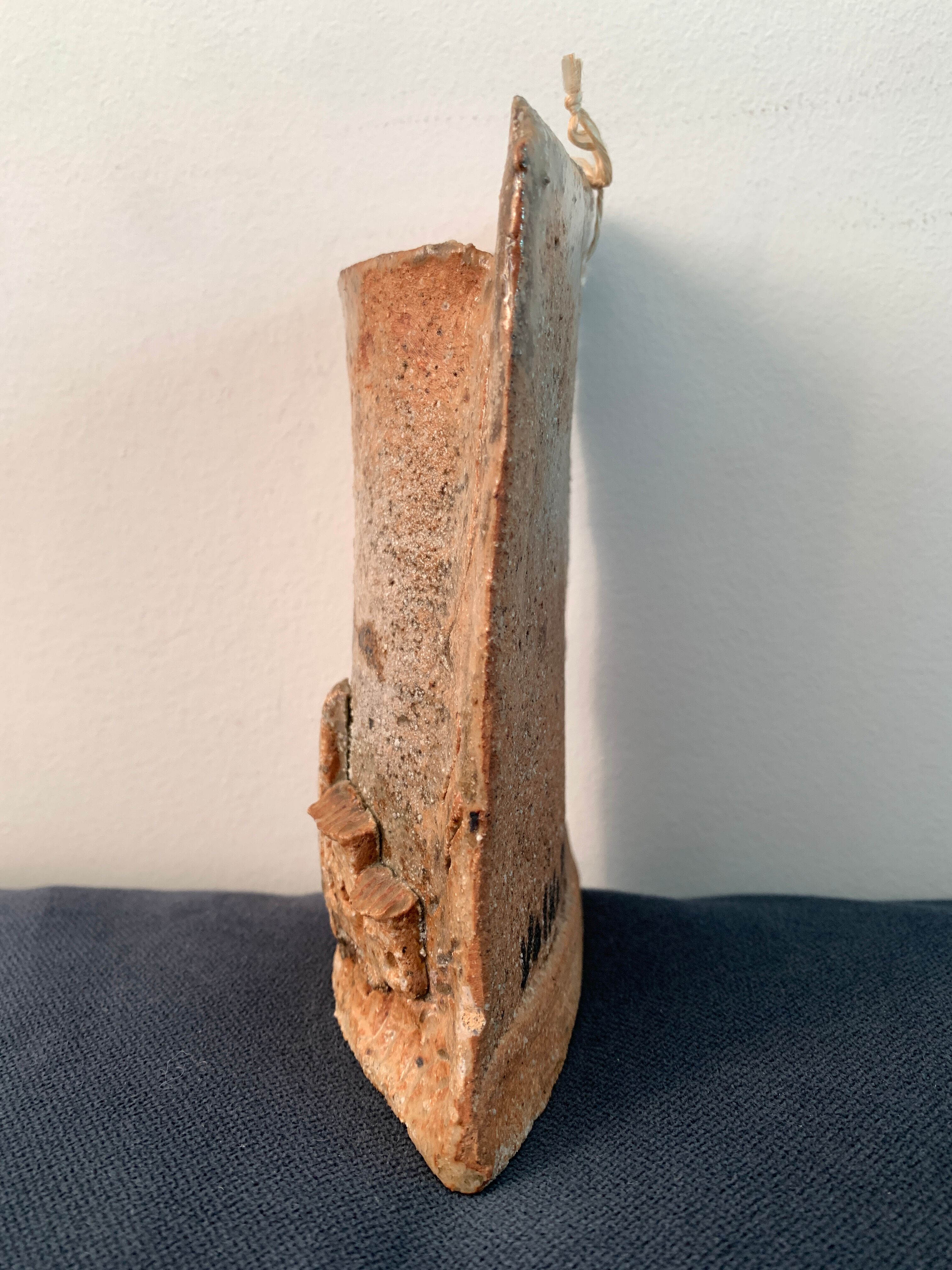 Bouquetiere or wall vase, ceramic by Volkoff, Vallauris