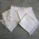10 antique tea towels damassées- embroidered 29x29cm
