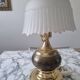 Lampe doré opaline vintage