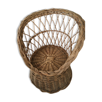 Vintage wicker child chair