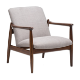 GFM 64 armchair light grey from 1960s