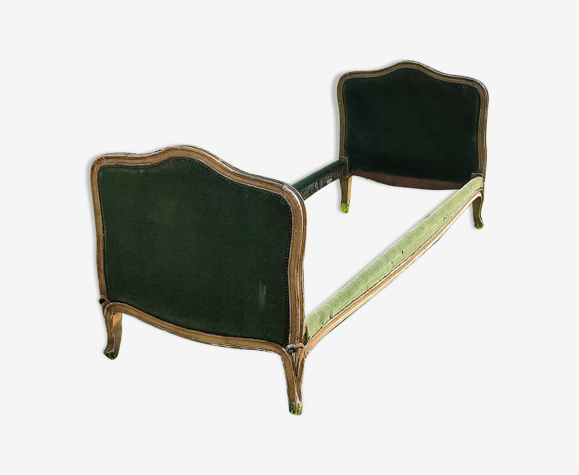 Bois de lit de style Louis XV avec sa garniture