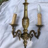 Paire d’appliques en bronze milieu XXe siècle