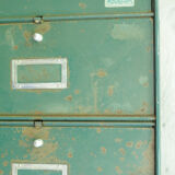 Metal green industrial clamshell furniture