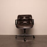 Executive office chair by Charles Pollock for Knoll - US - 1970's