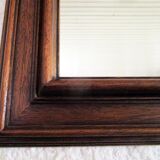 Ancient solid oak mirror