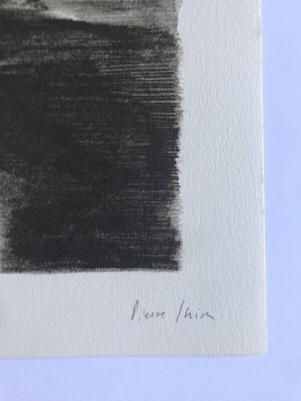 Pierre skira, une écluse, 1978. lithographie originale signée au crayon