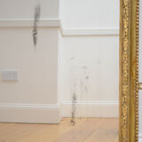 English victorian giltwood wall mirror - 174x138cm