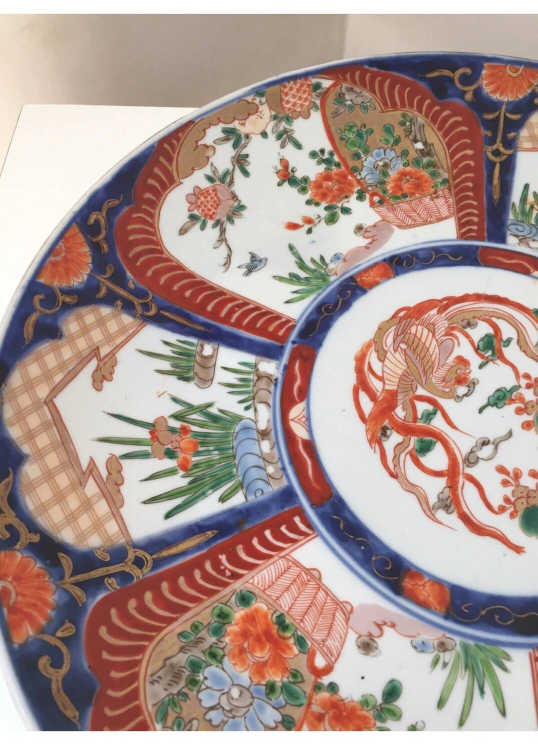 Ancient Japanese large dish Imari