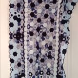 Vintage rugs, patchwork of crocheted patterns, handmade
