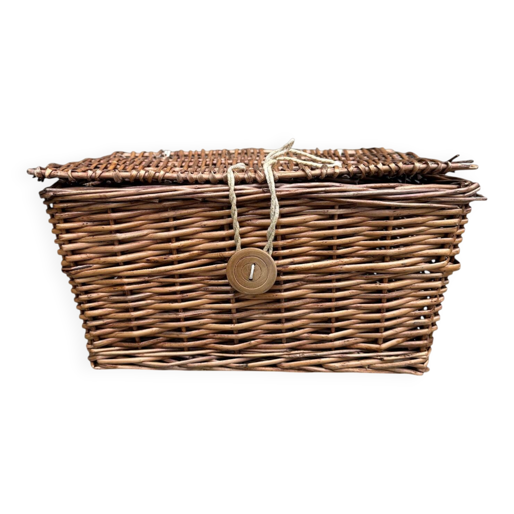 Panier à couvercle en osier