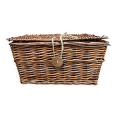Panier à couvercle en osier