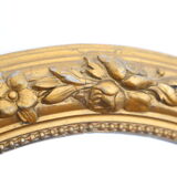 Mirror stucco, oval, gilded 48x59cm