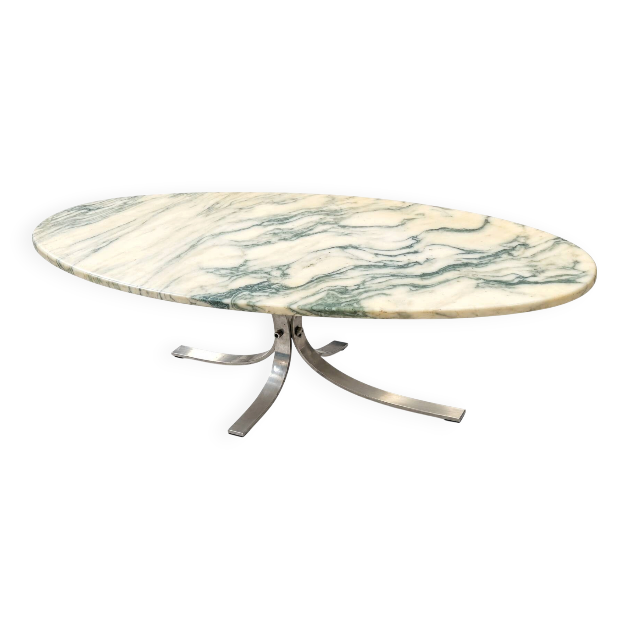 Vintage surf-style coffee table marble Osvaldo Borsani