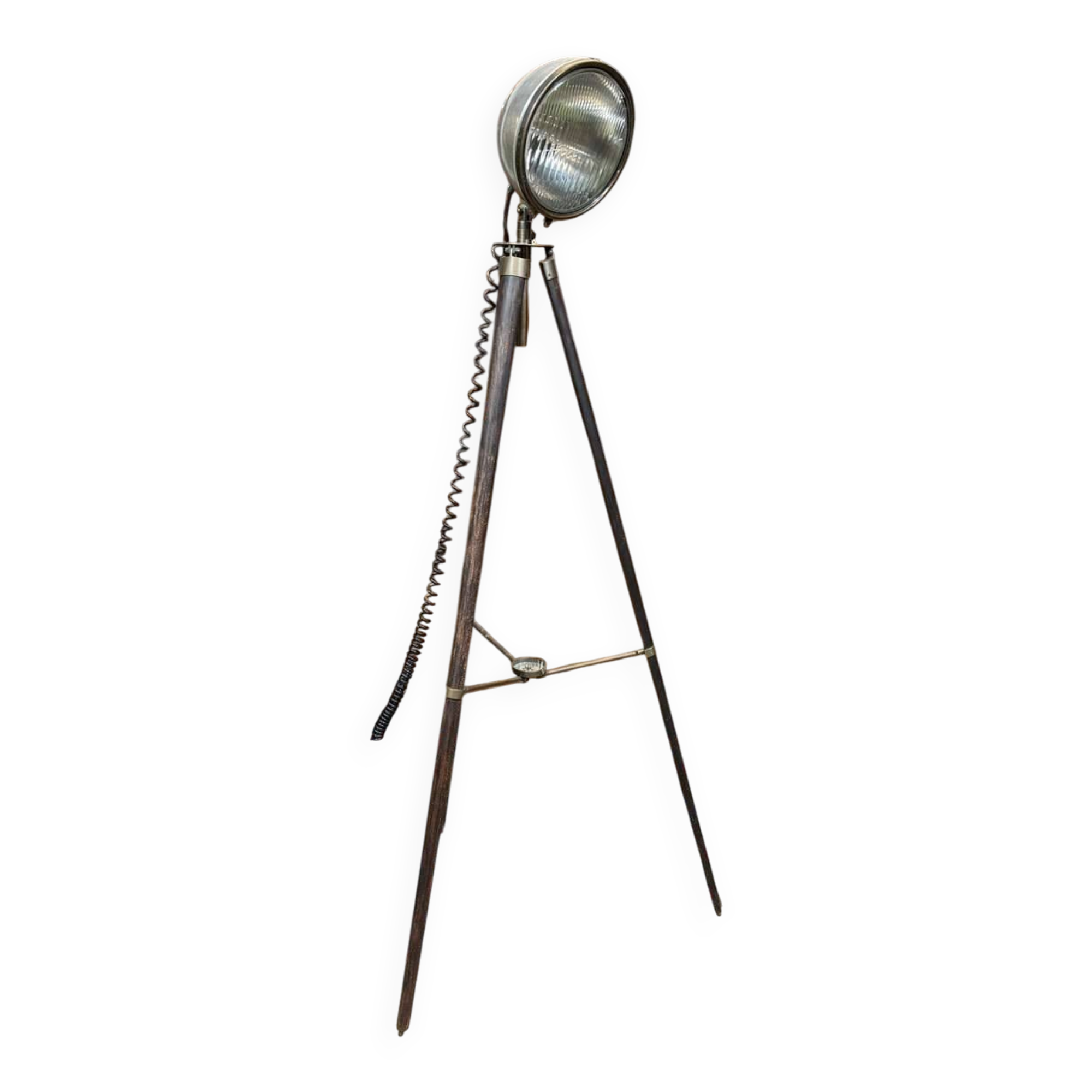 Modern marine floor lamp with compass