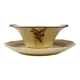 Sauceboat "Armelle", Sarreguemines, late 19th - early 20th century