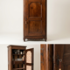 Antique wardrobe with 1 door, solid wood — provincial Louis XV style — XVI