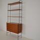 Vintage freestanding teak shelf