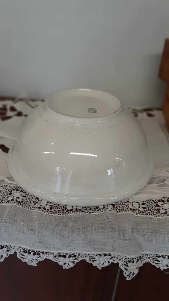 White salad bowl sarreguemines