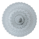 Vintage round ceiling light in bubbled glass, 1970s.