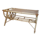 Vintage rattan coffee table