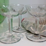 Set of 6 champagne glasses