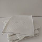 12 old napkins
