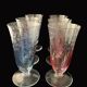 6 Arques crystal flutes stamped CDA